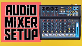 Bluetooth Mixer Setup and Tutorial  How to Use an Audio Mixer [upl. by Rodd653]