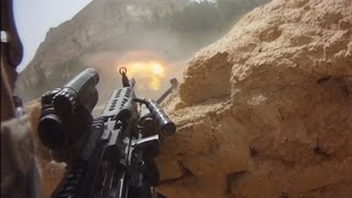 FIREFIGHT ON HELMET CAM IN AFGHANISTAN  PART 1  FUNKER530 [upl. by Cumings]