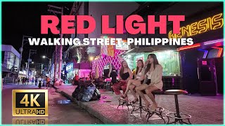 Night Life in WALKING STREET the RED LIGHT DISTRICT of Angeles City Pampanga Philippines 4K 🇵🇭 [upl. by Sotnas]