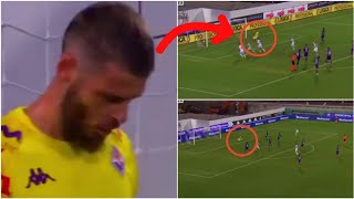 David de Gea concedes two goals in 12 minutes on his Fiorentina debut vs Puskas Akademia [upl. by Amlez608]