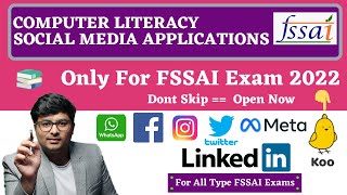 FSSAI Social Media Applications  FACEBOOK  WhatsApp  Twitter  Quick Revision [upl. by Acilgna]