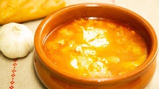 AUTÉNTICA SOPA DE AJO  SOPA CASTELLANA Receta fácil [upl. by Meunier]