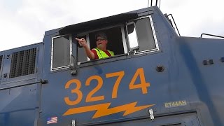 Friendly CSX Train Engineer In St Denis [upl. by How]