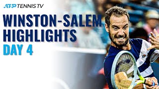 Gasquet Duels With Evans Tiafoe Alcaraz Seek QF Berths  WinstonSalem Day 4 Highlights [upl. by Lorain]