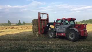 Pressage de paille avec Fendt 720 826 et 930 Black Beauty avec Krone 1290 HDP ETA La Louvière [upl. by Aryam704]