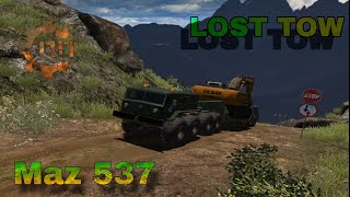 Maz 537 Mapa lost tow Gameplay RTHD REDUCED TRANSMISSION HD 2024 [upl. by Holihs]