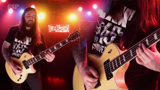 ESP Guitars LTD Deluxe EC1000T CTM Vintage Gold Satin demo by Cameron Stucky [upl. by Mccandless]