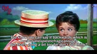 Mary Poppins 1964  quotSupercalifragilisticexpialidociousquot  VideoLyrics [upl. by Euqinobe715]