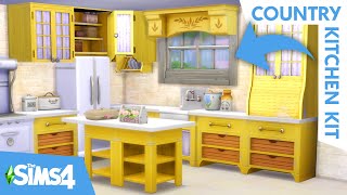 NEW KITCHEN PACK  The Sims 4 Country Kitchen Kit BuildBuy Overview [upl. by Genesa]