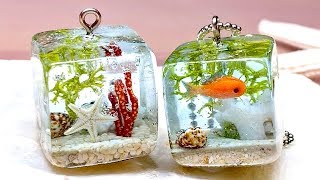 【UVレジン】小さな熱帯魚のアクアリウムを作りました！mini aquarium resin DIY [upl. by Torey115]