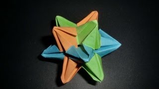 Origami 3DStar Zackenstern Tutorial HDdeutsch [upl. by Stich57]