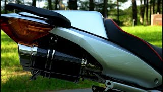 VFR800 Delkevic Exhaust  Best sounding exhaust for VFR [upl. by Seidel570]