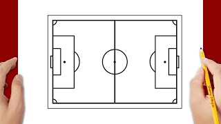 Cómo dibujar un campo de fútbol [upl. by Naji]