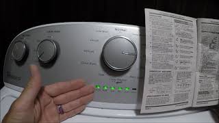 Whirlpool WTW5000DW0 Washing Machine How to check codes F7E1 Error Code [upl. by Roseanna]