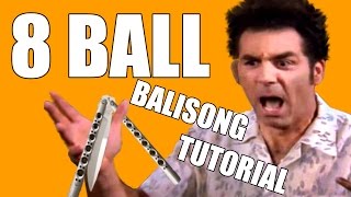 Balisong Tricks  Behind the 8 Ball  Intermediate 16 [upl. by Armalda926]