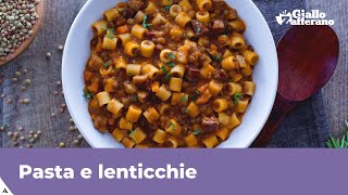 PASTA E LENTICCHIE VELOCE E SAPORITA [upl. by Rehpatsirhc]