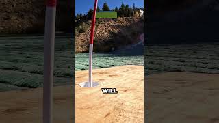 2000 Golf Balls Ski Slope Trick Shot ⛳ howridiculous [upl. by Adnawak]