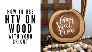 How to Use Heat Transfer Vinyl on Wood [upl. by Ilahtan]