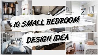 10 Small Bedroom Design Ideas To Make Your Room Better [upl. by Somar]