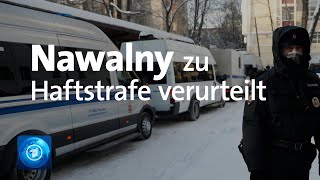 Nawalny zu 30 Tagen Haft verurteilt [upl. by Oiled]