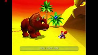 Diddy Kong Racing N64 Gameplay Dino Domain [upl. by Wanyen]