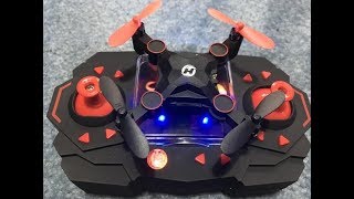 Holy Stone HS190W Foldable Mini Drone inside Flight Review [upl. by Celesta]