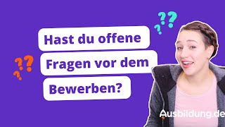 Offene Fragen Der Anruf vor der Bewerbung und deinem Anschreiben [upl. by Zerla5]