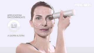 Mira Skin Ultrasound  tutorial italiano  Trattamento ad Ultrasuoni fai da te [upl. by Ecidnac]