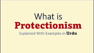 what is protectionism complete explanation in UrduHindi [upl. by Pohsib]