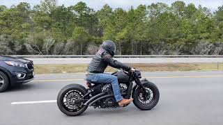 Indian Scout Bobber Riding Video [upl. by Kai754]