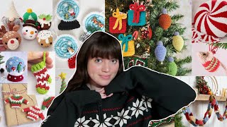 50 easy crochet CHRISTMAS DECOR ideas with patterns beginner friendly [upl. by Janyte]