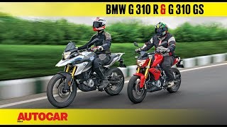 BMW G 310 R and G 310 GS  First Ride Review  Autocar India [upl. by Materi]