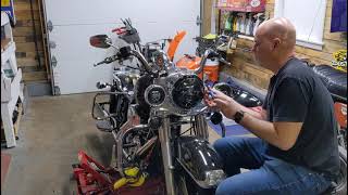 Harley Road King Batwing Fairing Installation Video Part 2 [upl. by Amaty]