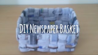 DIY Recycled Newspaper BasketBox  Super Easy Tutorial [upl. by Nehcterg693]