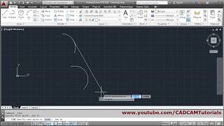 AutoCAD Draw Line Tangent to Single Circle Two Circles amp Arcs [upl. by Jilleen825]