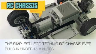 The Simplest LEGO Technic RC Chassis Ever Build under 15 minutes [upl. by Suilienroc]