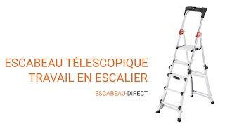 Escabeau télescopique pour travail en escalier [upl. by Recor]