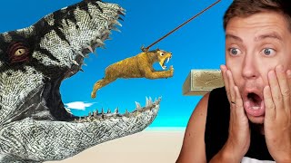 Reacting To ANIMALS vs GIANT TREX [upl. by Bidle]