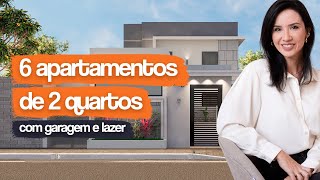 PROJETO 6 APARTAMENTOS 2 QUARTOS  6 APARTAMENTOS DE 60M2 COMO CONSTRUIR 6 APARTAMENTOS PARA VENDER [upl. by Ahsilav]