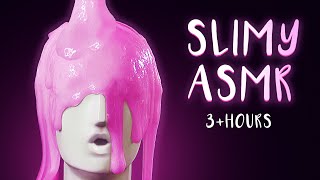 ASMR  Slimy Sticky Satisfying Extremely Tingly Slime Triggers 3 Hours [upl. by Nelyaw]