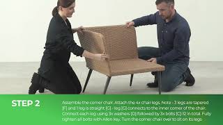 How to Assemble the Seychelles Outdoor Set from Furniturebox UK [upl. by Gerti258]