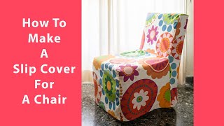 How to make a slip cover for a chair [upl. by Akel478]