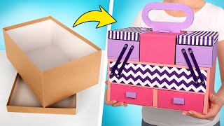 DIY KosmetikaOrganizer aus einem Schuhkarton [upl. by Aluor]