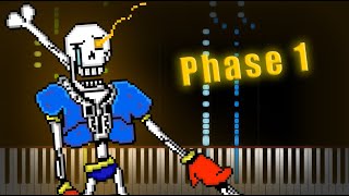 Disbelief Papyrus · Phase 1 ▶ Synthesia  Piano [upl. by Marabel]