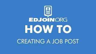 Creating a job post by Josh Micheals [upl. by Rilda]