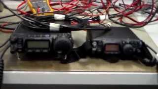 Yaesu FT857817 5W TXRX Power Efficiency Tests [upl. by Elauqsap]