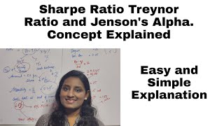 Sharpe Ratio Treynor Ratio and Jensons Alpha  Mutual Fund and Portfolio Management [upl. by Ita]