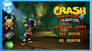 Jetboard Jetty  Louise Boss Fight  Full Walkthrough  Crash Bandicoot 4 Its About Time 4k [upl. by Ahsiyk]