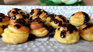 How To Make Profiteroles choux pastry and Pastry Cream [upl. by Nivrem223]