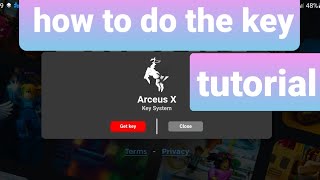 Arceus X key system tutorial v2 [upl. by Atinob]